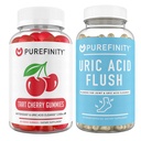 PUREFINITY Acid uric Flush & Cleanse Capsule + Gume de cireşe tartă