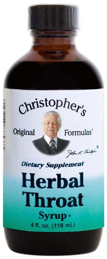 Formulari originale Christopher Herbal Throat Syrup - 4 oz 