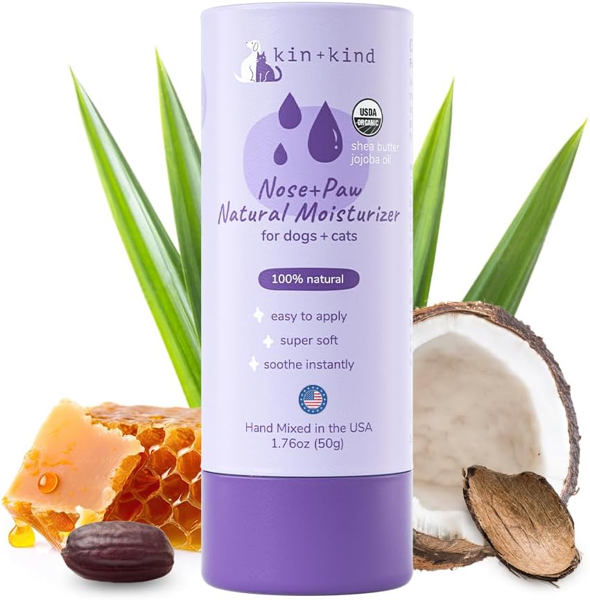 kine+kind Organic Dog and Cat Nose and Paw Balm Stick - 1.76oz Shea Butter - Dog Provisions