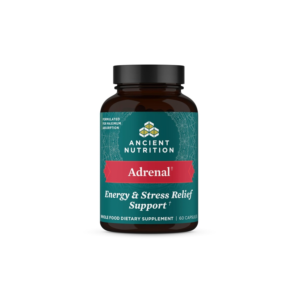 Asistenta adrenala de nutritie antica cu Ashwagandha Supliment, ajuta la reducerea stresului si oboseala, Paleo si Keto Friendly, Gluten gratuit, 1300mg, 60 capsule