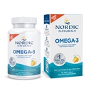 Nordic Naturals Omega-3, Lemon Flavor - 90 Gels moi - 690 mg Omega-3 - Ulei de pește - EPA & DHA - Suport imun, Brain & Heart Health, Optimal Wellness - Non-GMO - 45 Servings