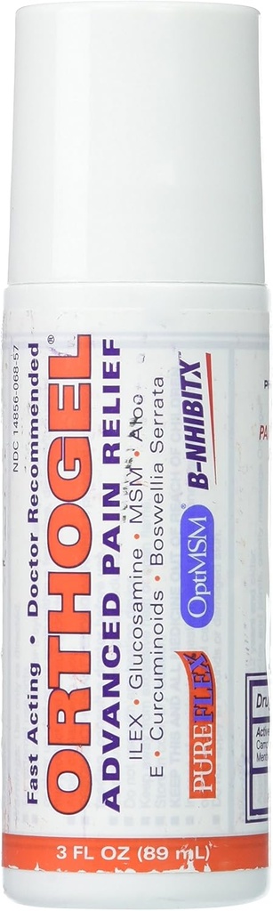 Orthogel Advanced Rece Therapy Relief Gel Roll On, 3 oz (Pachet de 3)
