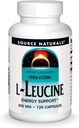 Naturals sursă L-Leucine, 500mg, 120 capsule
