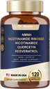 Totaria (1 ambalaj) NMNH (Dihidronicotinamidă Mononucleotidă) Supliment w/Niacinamidă (Vitamina B3), Trans-Resveratrol, pentru Anti-Aging, Energie, Focus