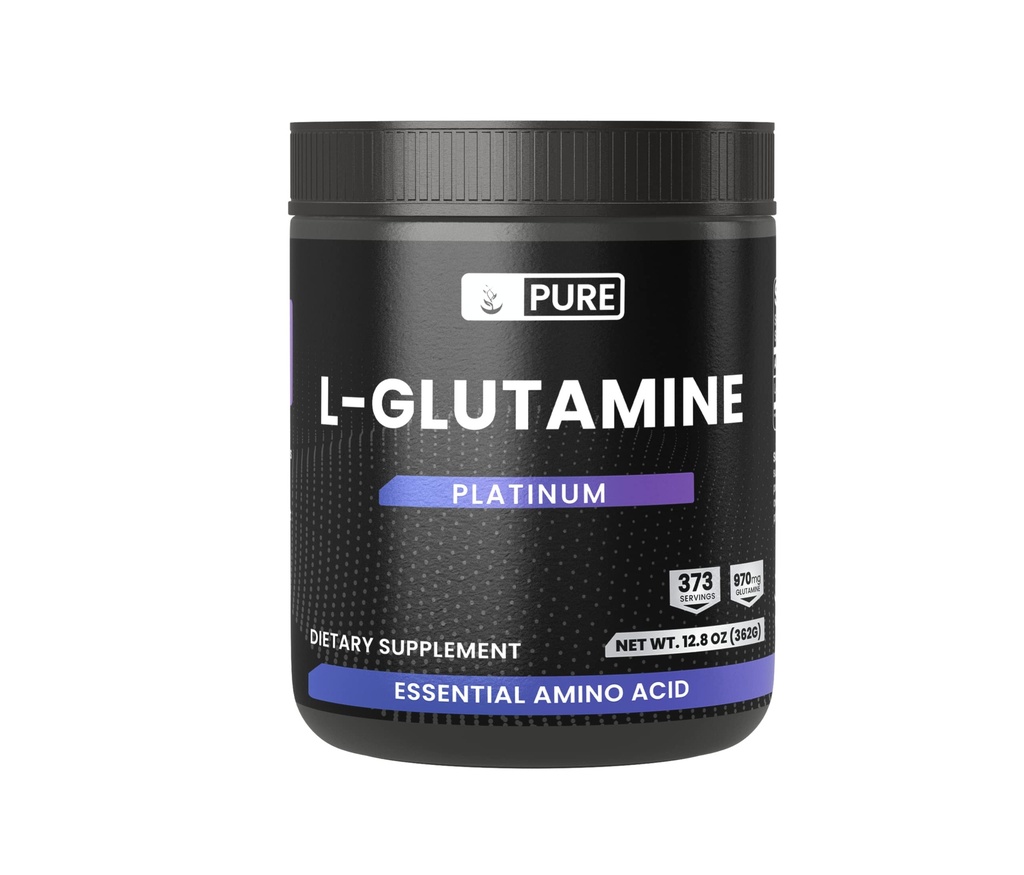 Ingrediente originale pure L-Glutamine Powder, (12 oz), Aminoacid natural, Flavorless, întotdeauna pură