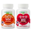 Copii de fier 10mg + Vitamine Masticabile + vitamina B12 Masticabile Bundle