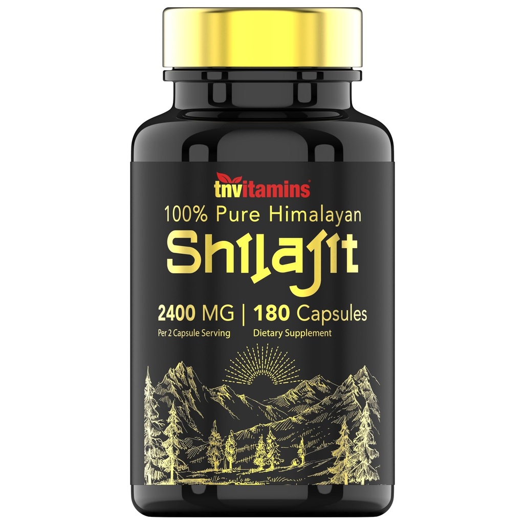 Tnvitamine Capsulele Shilajit 2400 MG - 180 Capsulele 