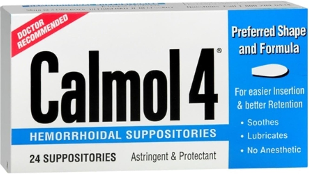 Calmol 4 Sacrificii hemoroizi 24 Fiecare (Pachet de 3)