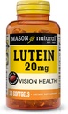 MASON NATURAL Lutein 20 mg cu vitamina E - Vision sănătos și funcția ochilor, susține sănătatea ochilor, 30 Softgels