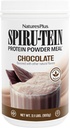 NaturesPlus SPIRU-TEIN, Ciocolată - 2,1 lb, Pachet de 2 - Se agită cu proteine pe bază de plante - non-GMO, vegetarian, gluten gratuit - 68 Serviri totale