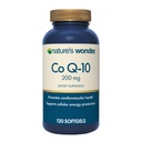 Natura Wonder CoQ10 Supliment - CoQ10 200mg Softgels pentru a sprijini sănătatea inimii, funcția cardiovasculară și producția de energie celulară, 120 Softgels, 120 zile de aprovizionare