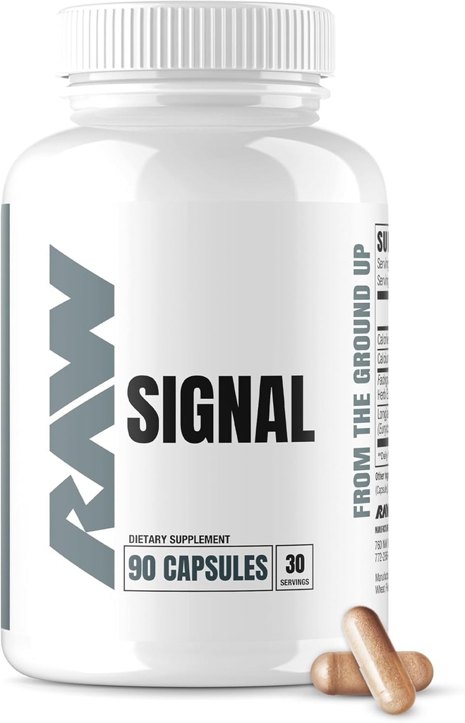 RAW Semnal Fadogia Agrestis & Tongkat Ali Supliment, 90 capsule - Tongkat Ali pentru bărbați cu (Longjack Root Extract) & Fadogia Agrestis - Maximize & Boost Performanță masculină