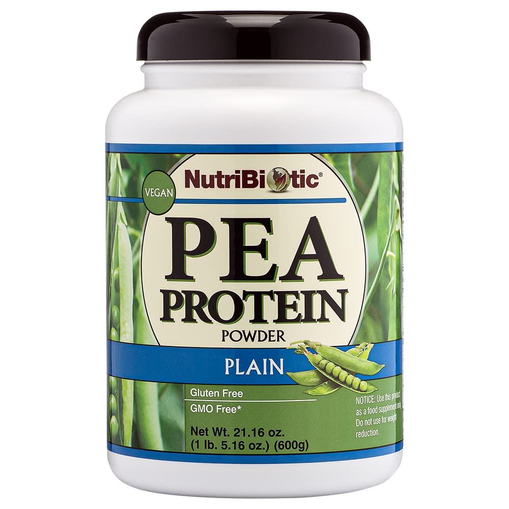 NutriBiotic Pea Proteina Plain, 21 Oz 