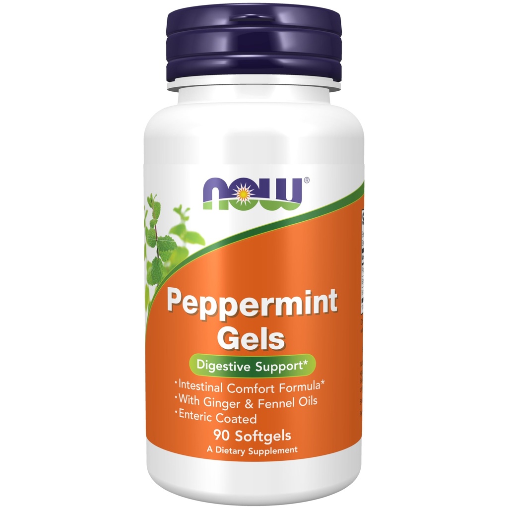 ACUM Alimente Suplimente, Geluri de mentă cu ulei de ghimbir și de fenicul, enteric acoperite, suport digestiv*, 90 Softgels