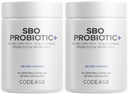 Codeage SBO Probiotice, 100 de miliarde de CFU per servire, Multi Tren pe sol Organisme Blend și Organic Fermentate Botanic Blend, Perioada de valabilitate-Stable - 2 ambalaj