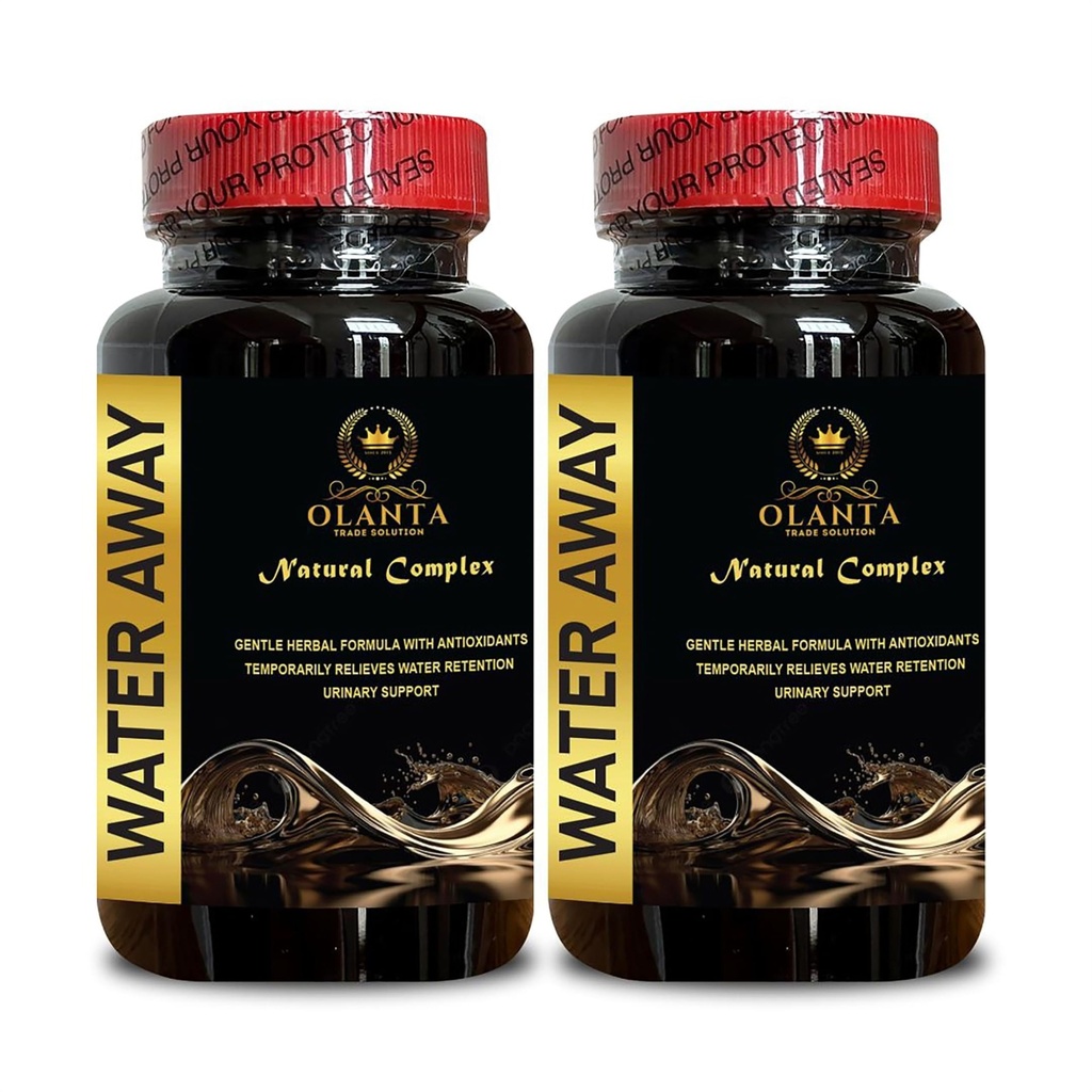 Suplimentul de apă - Sănătate urinară, Reţinerea apei, Diuretic natural pentru a elimina apa, Simțiți-vă mai bine și mai ușor, Relief de balonare - 2 flacon 120 capsule