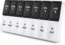 DANYING Extra Large Pill Organizator 2 ori pe zi, XL Săptămânal Pilula Cutie 2 pe zi, AM PM Caz Pilula, Ziua de noapte Pill Container 7 zi, Vitamina Caz de două ori pe zi