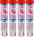 Mivolis Iron + Vitamina C comprimate efervescente - Suplimente dietetice 4 Pachete x 20 buc