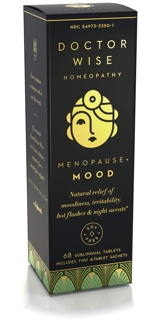 Hyland doctor Wise Mood Gentle Relief natural de stare de spirit Iritabilitate Flash-uri fierbinți și transpirații de noapte rapid Dizolvarea tablete, 68 Conte