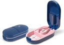Pill Cutter Splitter, Compact Pill Cutter pentru pastile mici, Pilula de precizie Splitter pentru tablete și vitamine, Portable Pill Splitter pentru călătorie și de utilizare zilnică (Blue)