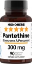 MONOHERB Pantetine 300 mg per capsulă - 90 capsule vegetariene
