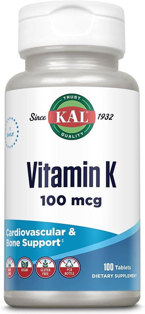 Kal 100 Mgg K1 comprimate, 100 Conte
