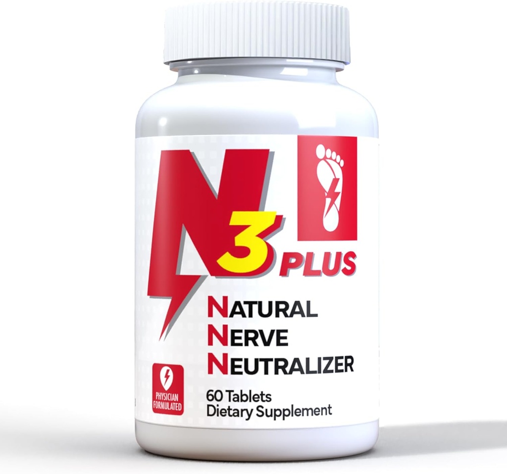 N3 Neutralizator pentru nervi naturali Plus - Suplimentul de suport pentru nervi cu vitamina D3, B1, B6 & B12, Life