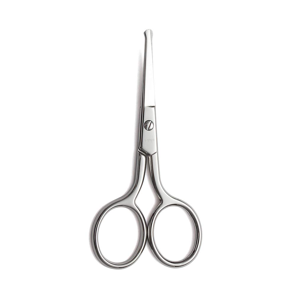LIVEO Premium Manichiură rotundă Tip Foarfece Multi-scop din oțel inoxidabil Cuticula Pedichiură Pedichiură Beauty Grooming Kit pentru unghii, sprânceană, gene, piele uscată, nas păr 3,5 inch