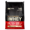 Optimum Nutritie aur standard 100% Whey Proteine pulbere, Vanilla Inghetata, 10 Pound (Packing May Vary)