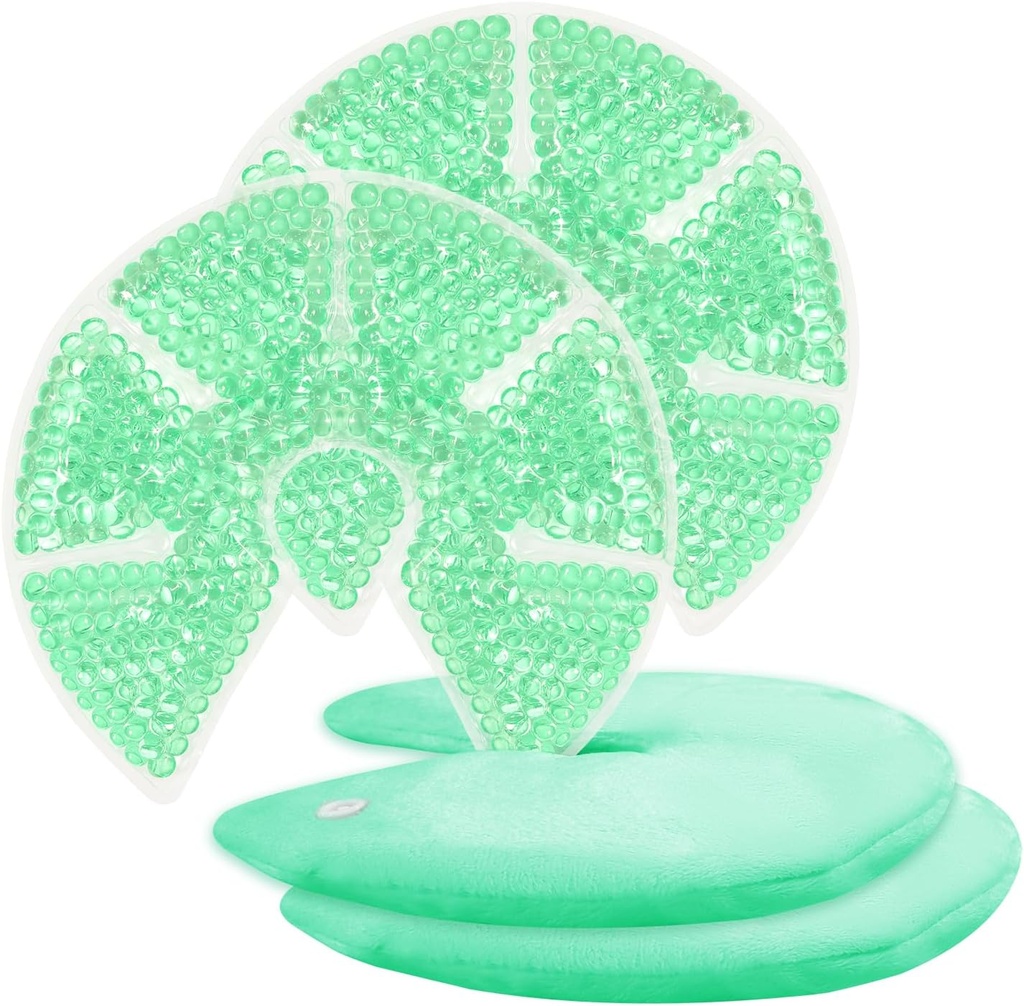 Gel cald / rece margele de gheață Pachete de răcire a sânilor / Pad-uri de încălzire Relief pentru alăptare, Nursing Pain, Mastita, Engorgement, Umflare, Umflare, Plugged Ducts 
