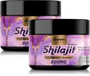 800Mg Shilajit Pure Himalayan Organic, Shilajit Resin Grad maxim de aur de potenta, Silajit Supliment cu 8-in-1 Blend natural & 85+ Trace Minerale pentru femei, Energie & Imunitate,60 Grams(2 Pachete)