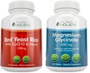Pur Holistic Red Yeast Rice 1200mg cu CoQ10 & Niacin + Magneziu Glicinat 400mg - 120 capsule + 270 comprimate - Made in USA