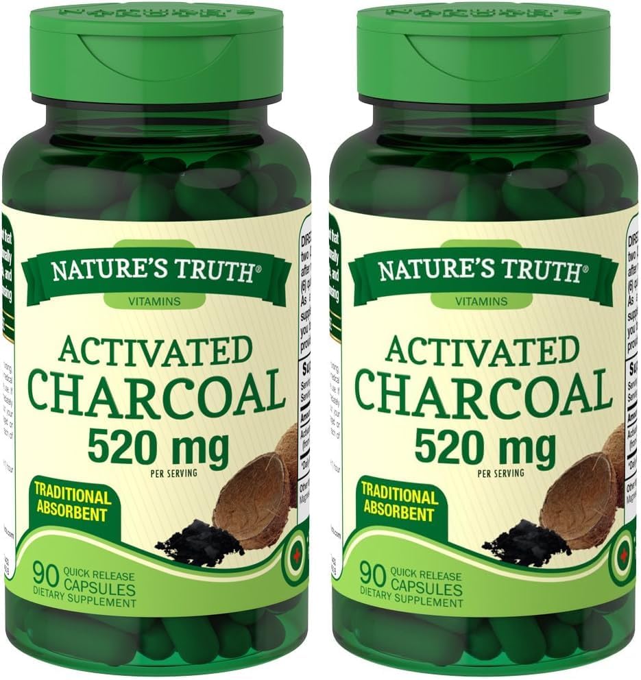 Adevărul naturii activat Charcoal, 2 Pack