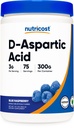 Nutricost D-Aspartic Acid (DAA) Pulbere 300G (Zmeură albastră) - Aroma D-Aspartic Acid pulbere Supliment
