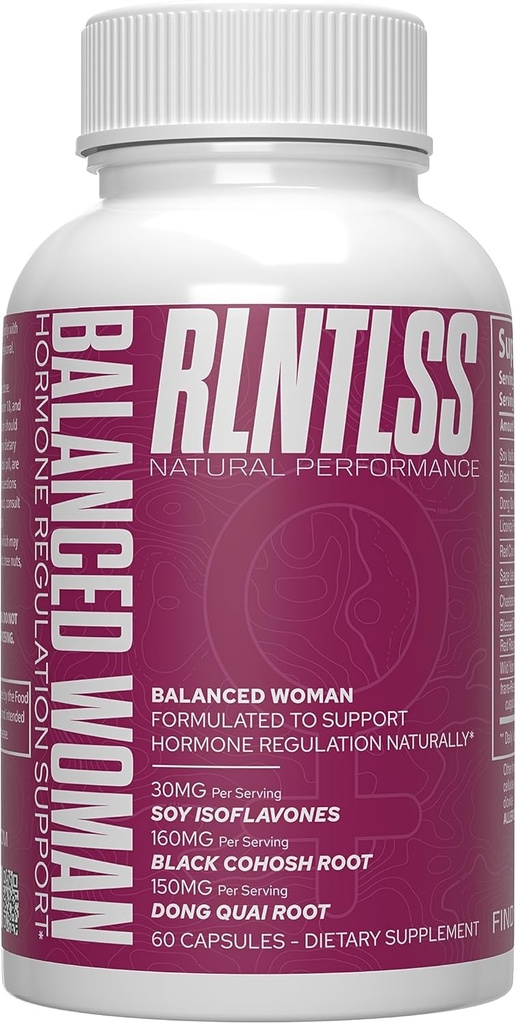 RLNTLSS Echilibrat Femeie - Natural Hormone Regulamentul de sprijin - 1250+ mg per Servire - Femeie