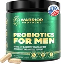 Probiotice pentru barbati cu prebiotice - Men Probiotic Supliment pentru Digestive Health, Gut Health, Immune Health, Blooting and Prostate Care - Strains Perioada de valabilitate Stable, Gluten & Soy Free 60 capsule.