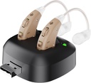 Amplificator de auz digital - Reîncărcabil în spatele urechii Sunetul amplificator amplificator de sunet, BTE Digital Auz amplificator cu USB Charging Dock de MEDca