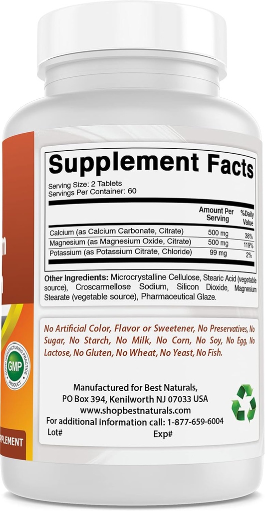 Calciu magneziu Potasiu & Fier 65 mg