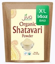 Jiva Organics Organic Shatavari Powder 14 Ounce Bulk Bag - Sparanghel racemosus - Pure Ayurvedic Herb