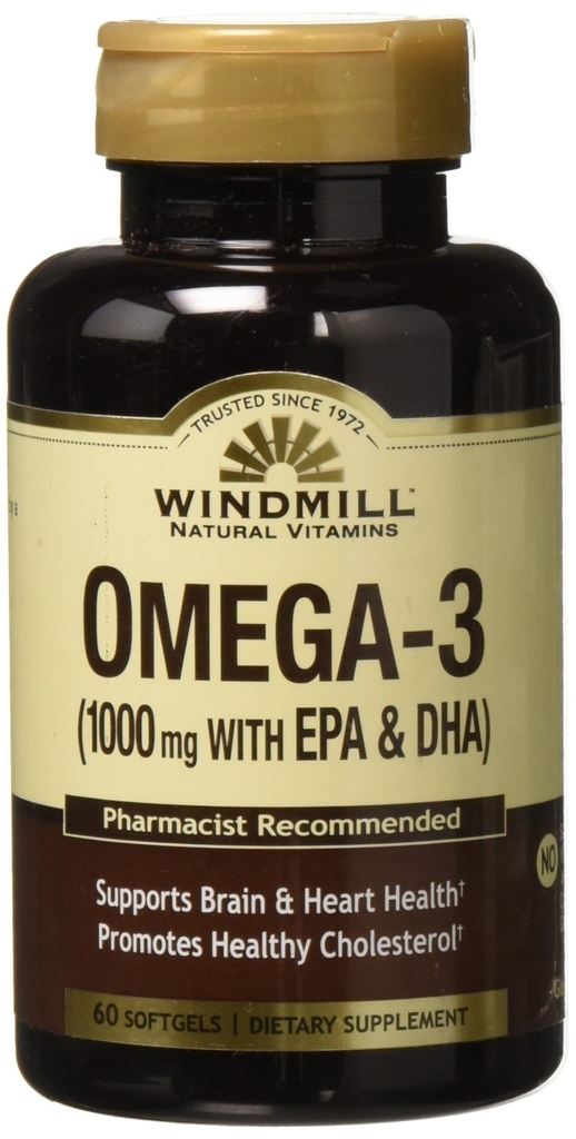Omega 3 SFGL 1000MG dimensiunea WMILL: 60