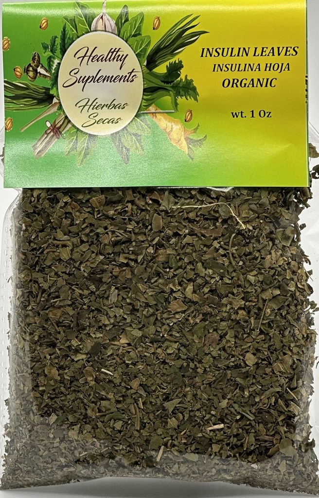 Insulina Hoja Organica 1 onz + 1 extra Bag Insulina lasa Organic 1 onz