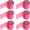 ESUPPORT 2 Inches X 5 Yards Self Adherent Cohesive Bandaje Adezive Răni puternice Elastic Prima bandă de ajutor pentru Sport Wrist Ankle 6 Conte
