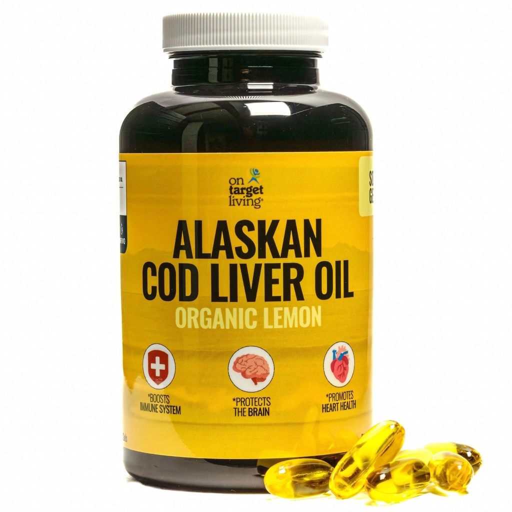 La țintă viu Alaska Cod ulei de ficat 120 Geluri moi 