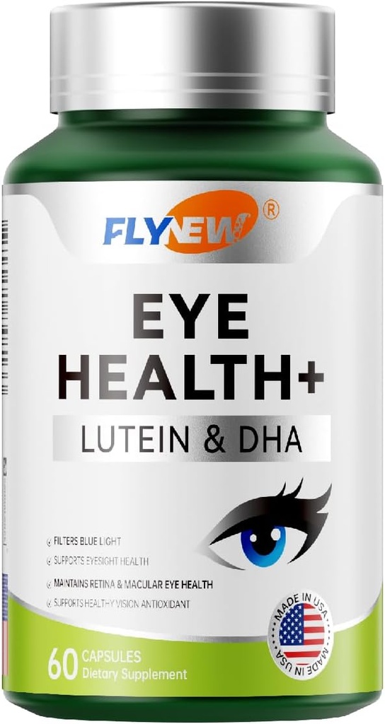 Eye Health Supplement, Eye Care with Lutein & DHA, Anthocyanin Rich Blueberry Extract, Zeaxanthin from Marigold Flower Extract de fructe de mare