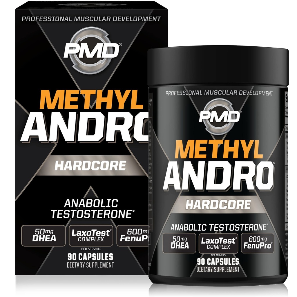 MPD Sports Metil Andro cu DHEA Amplifică testosteron pentru cresterea musculara Lean si putere câstiguri-Weightlifting si Workout Performance-Dietary Supliment (90 capsule vegetariene)