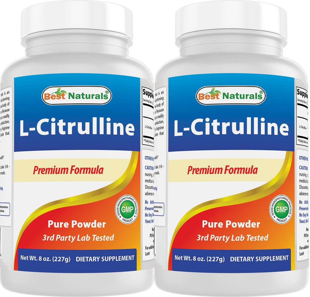 Cel mai bun Naturals L-Citrulline Powder 8 OZ (8 OZ (Pachet de 2)