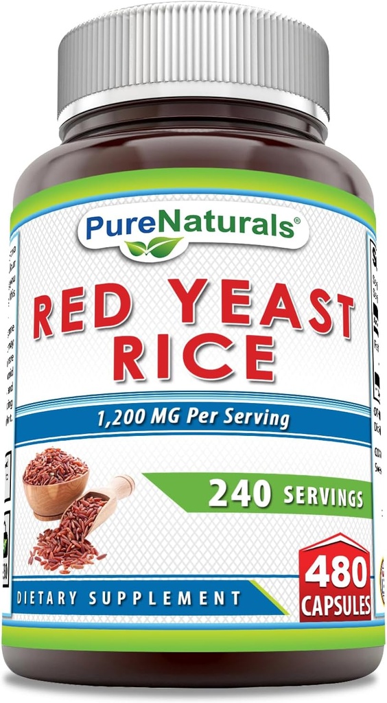 Naturale pure Red Yeast Rice 1200 Mg per Servire, Capsule Supliment 