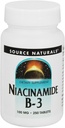 Sursa Naturals Niacinamida B-3 100 mg Suport metabolic - 250 comprimate