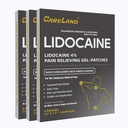 CareLAND Lidocaină Gel Patch, 18 Conte maxim de putere dureri patch-uri pentru ajutor muscular în gât genunchi spate și umăr petic de amorțire nesolicitat pentru nervi, articulații