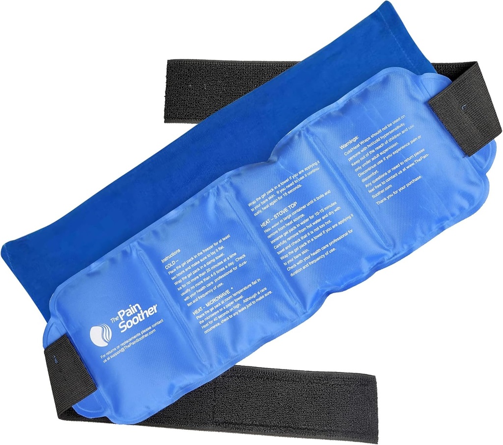 Oversized Hot & Cold Gel Ice Pack Wrap for Warm Compress and Cold Terapie pentru Hip, Ankle, Back, Shoulder, Knee, Arm, Neck, Elbow,